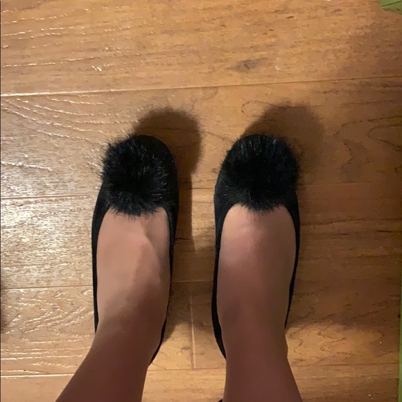 Sam Edelman black flats with pom pom size 6.5 M - Picture 6 of 6